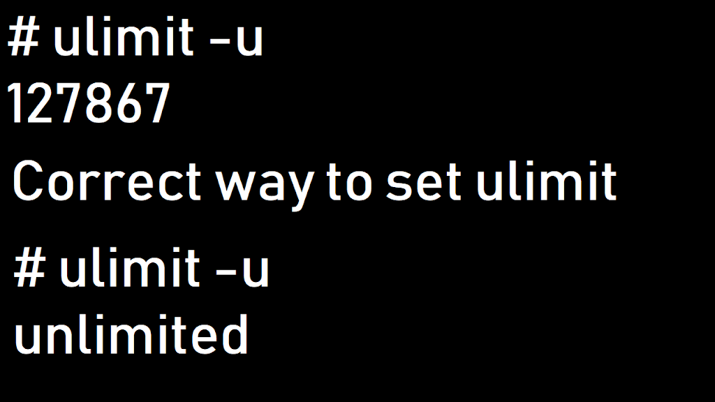 ulimit unlimited ulimit